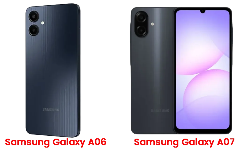 Samsung Galaxy A06 vs Samsung Galaxy A07 comparison in Kenya