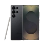 Samsung Galaxy S25 Ultra Front and back side in titanium black color