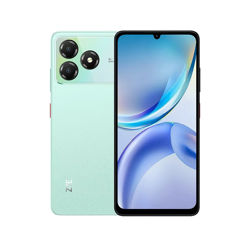 ZTE Blade A36 Green - Buy Smartphones & Accessories | Ropem Phones Kenya ZTE Blade A36 smartphone in Green color showing dual rear cameras and a centered punch-hole display.