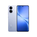 Vivo V60 Lite smartphone in Blue showing front display and rear dual camera design.
