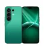 Tecno Camon 50 smartphone in Malachite Green showing both front and back, with triple rear cameras and a full-screen display