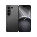 Tecno Camon 50 smartphone in Moonshadow Black showing both front and back, with triple rear cameras and a full-screen display