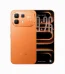 Infinix Note 60 Pro smartphone in orange showing rear side with dual cameras and front display