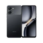 Tecno POP 20 smartphone in showing both front and back, with DUAL rear cameras and a full-screen display