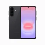 Samsung Galaxy A37 Smartphone in Black showing rear tripple camera and front display