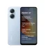 Light-blue Redmi A7 shown from front and back, featuring a dual-camera rear module and a tall display with specs overlay.