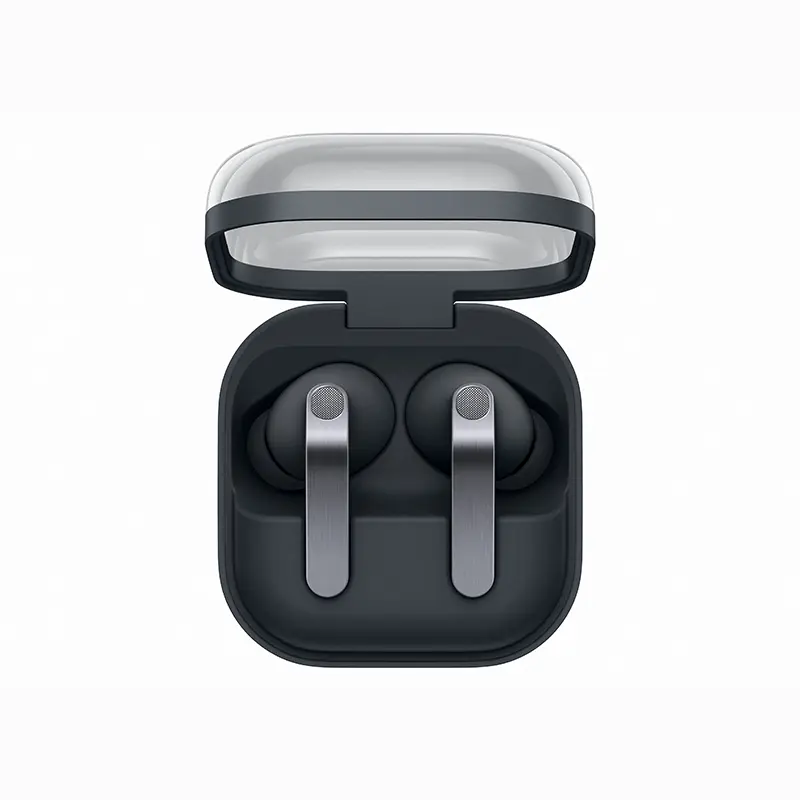 Samsung Galaxy Buds4 Pro earbuds in black open case
