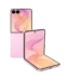 Samsung Galaxy Z Flip8 Foldable smartphone one screen upright and the other opened at a right angle.
