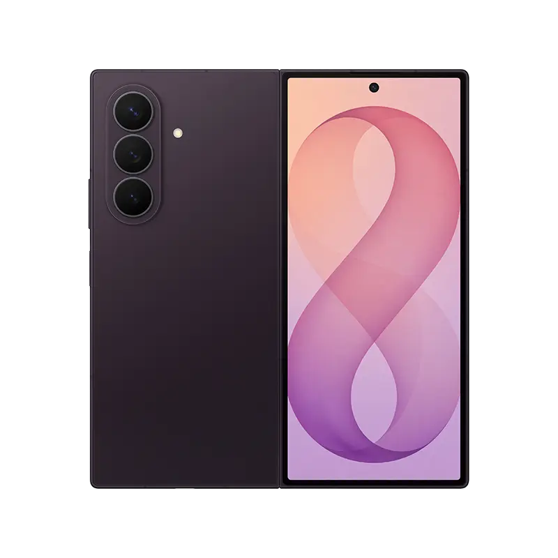 Samsung Galaxy Z Fold8 Ultra Violet Shadow – Buy Smartphones & Accessories | Ropem Phones Kenya Samsung Galaxy Z Fold8 Ultra smartphone showing cover display and rear tripple camera