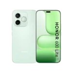 HONOR 600 LITE smartphone in Sprout Green showing rear camera and front display